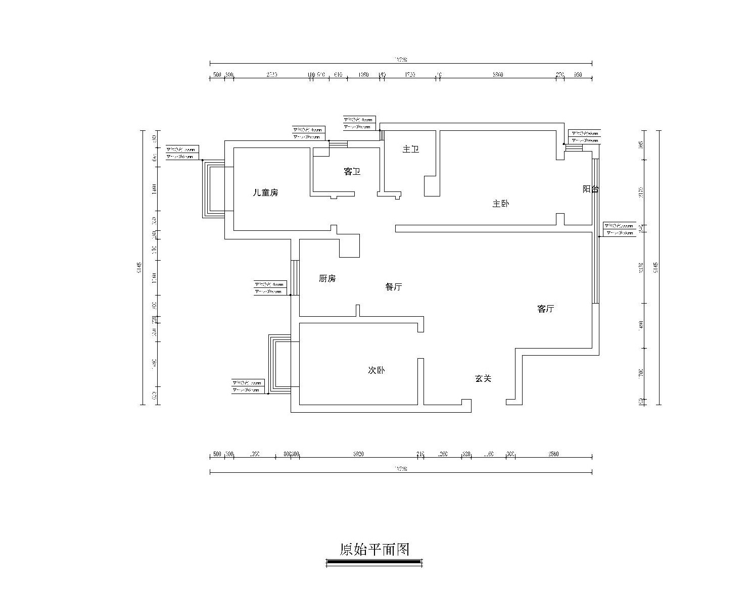 龍溪城新中式風格戶型圖裝修效果圖